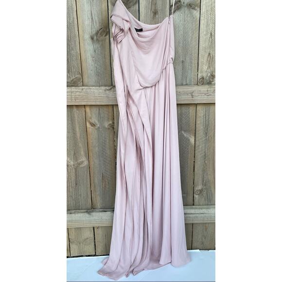 BCBGMAXAZRIA Joyce One-Shoulder Evening Maxi Dress Formal Gown Lavender Mist NWT - Picture 3 of 10